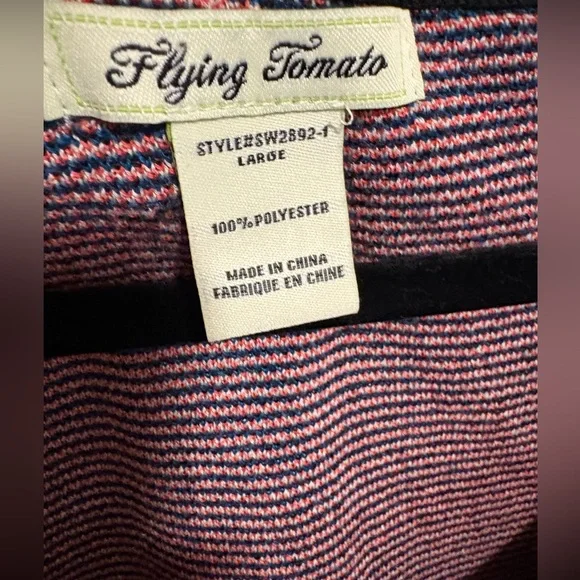 Flying Tomato Blue and Red Geometric Dress - Picture 4 of 4